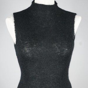 VNT Kersh Sleeveless Mock Turtle neck Blk Sweater